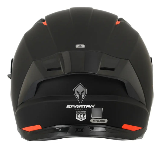 Casco Moto Spartan Panther SV Solid Negro Mate - Vista 2