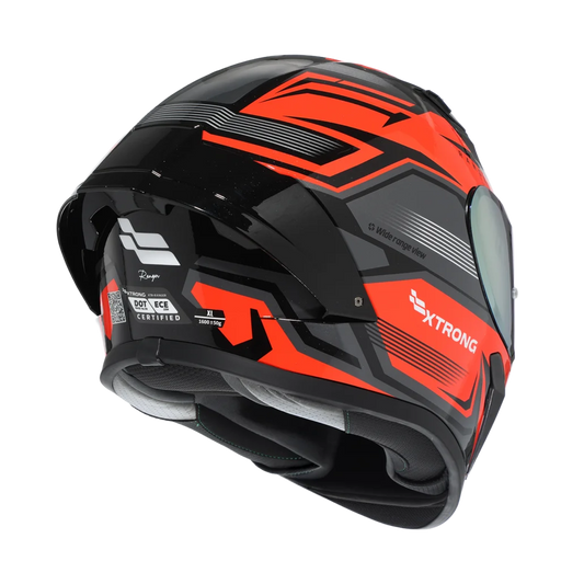 Casco Xtrong XTR-Ranger Suzuka Naranja Brillo - Vista 2