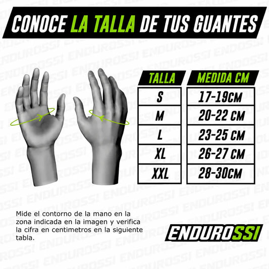 Guía de tallas guantes