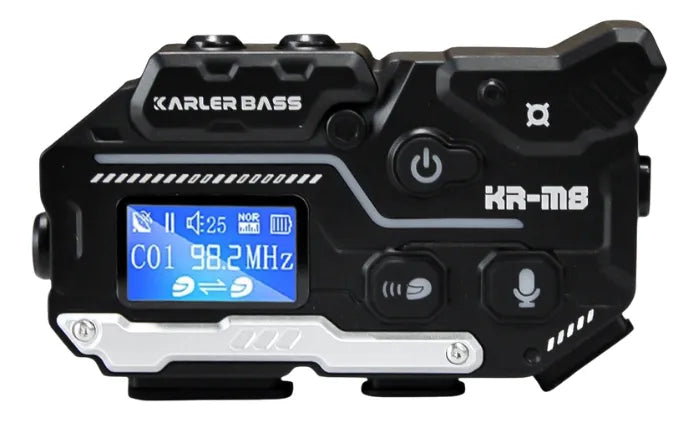 Intercomunicador Moto KR M8 Bluetooth IP66 Manos Libres FM 2x1