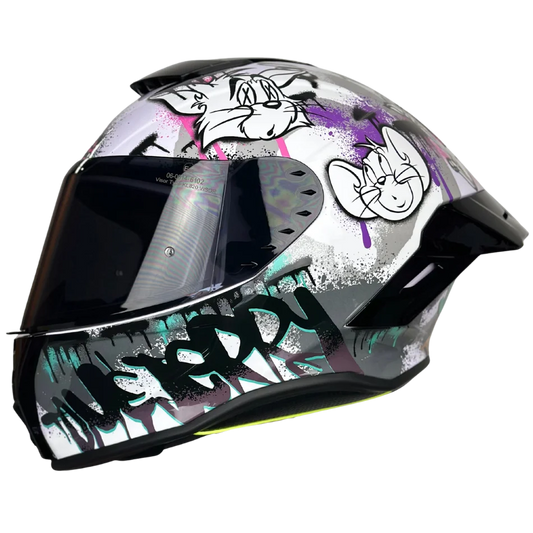 Casco Integral Tom y Jerry