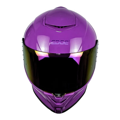 Casco Edge Shanghai Sólido Morado - Vista 3