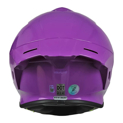 Casco Edge Shanghai Sólido Morado - Vista 2