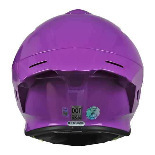 Casco Edge Shanghai Sólido Morado - Vista 2