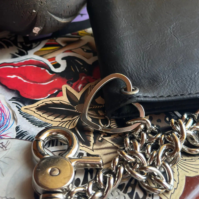 Cadena Malone Sencilla Para Pantalón O Billetera Plateado