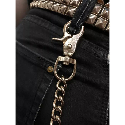 Cadena Malone Sencilla Para Pantalón O Billetera Plateado