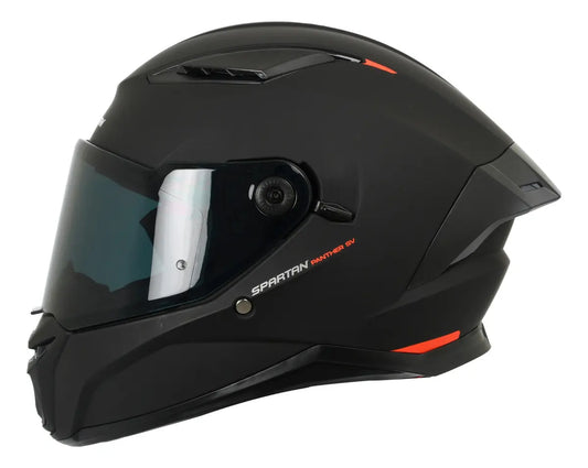 Casco Moto Spartan Panther SV Solid Negro Mate