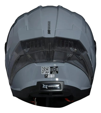Casco Integral X-Sports X-162 Gris Brillante Spoiler - Vista 2