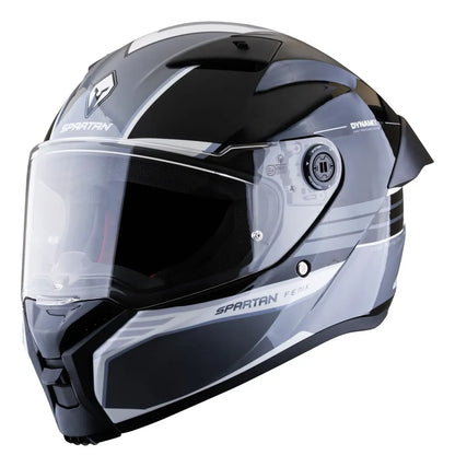 Casco Integral Spartan Fenix Slab Gris Negro Gris Slab Brillante