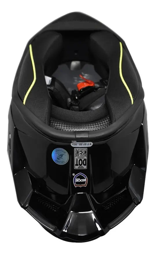 Casco Integral Edge Shanghai Negro Brillante - Vista 5