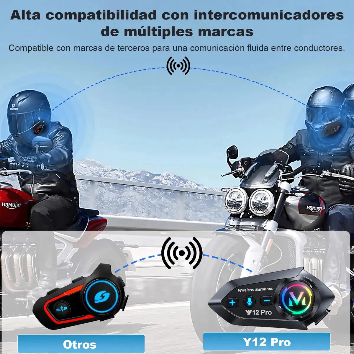 Intercomunicador Y12 Pro - Vista 2
