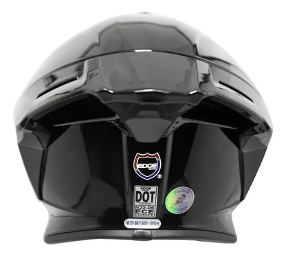 Casco Integral Edge Shanghai Negro Brillante - Vista 4