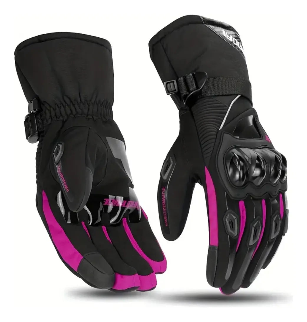 Guantes Impermeables Puizzance WPZ14 Negro/Rosa