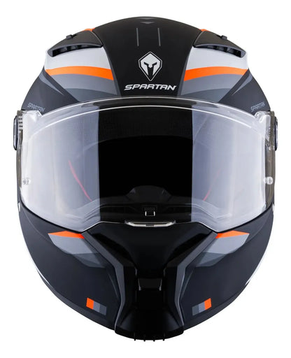 Casco Integral Spartan Fenix Turb Negro Gris Negro Turb Mate