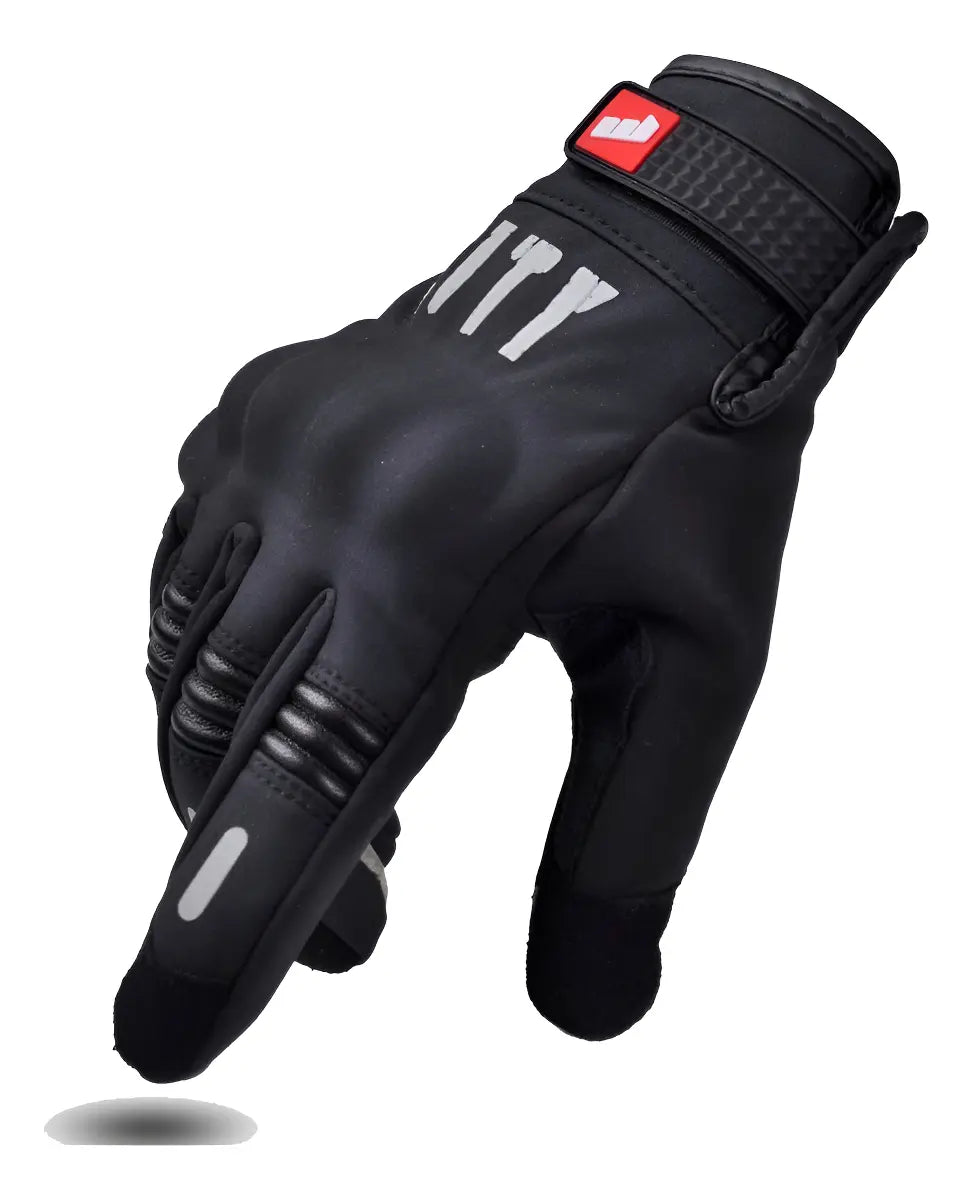 Guantes Para Moto Protecciones Madbike City Negro