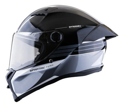 Casco Integral Spartan Fenix Slab Gris Negro Gris Slab Brillante