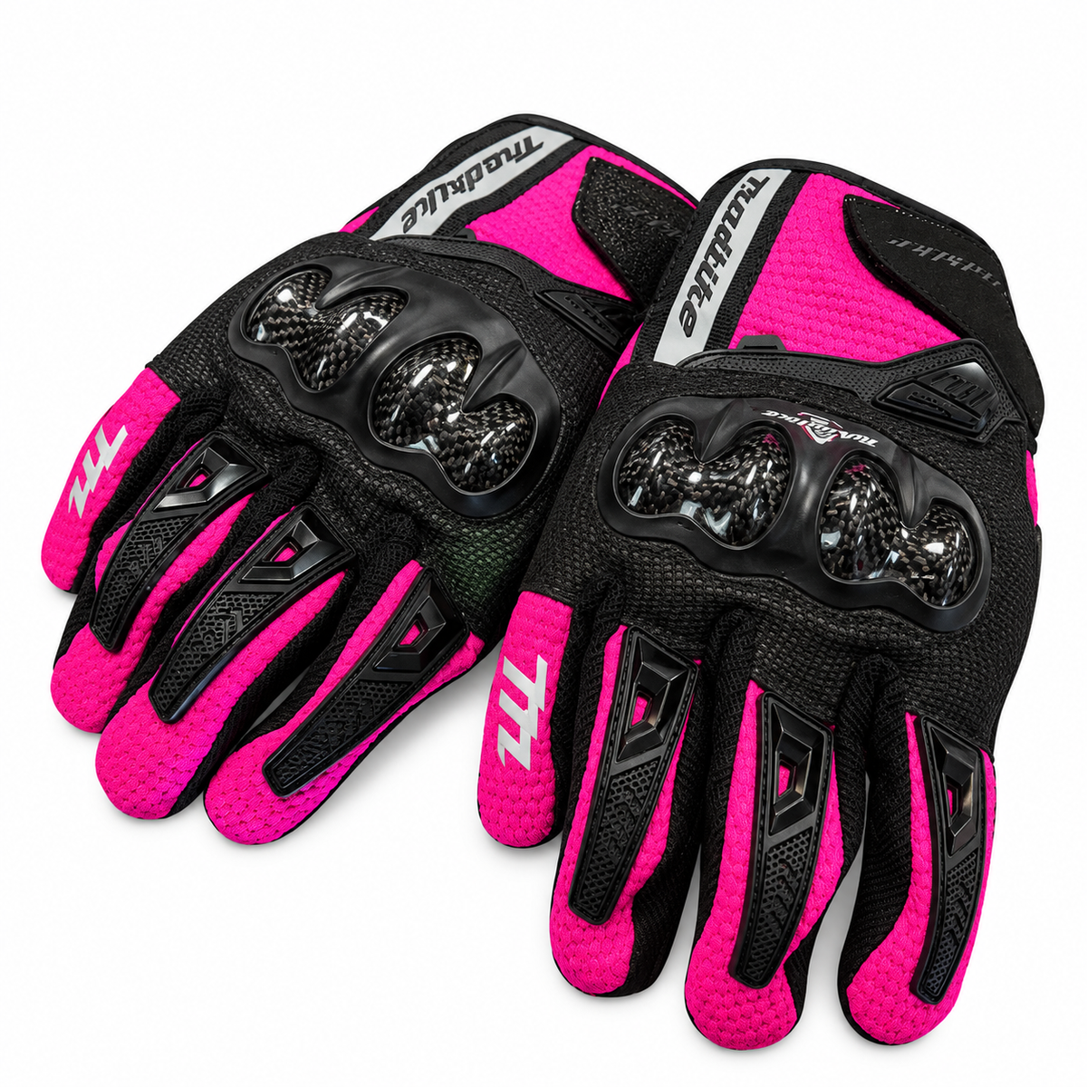 Guantes Madbike Negro Rosa 100% Impermeables