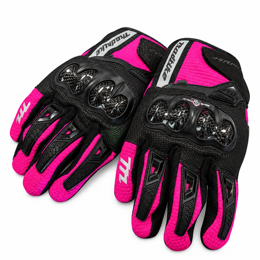 Guantes Madbike Negro Rosa 100% Impermeables