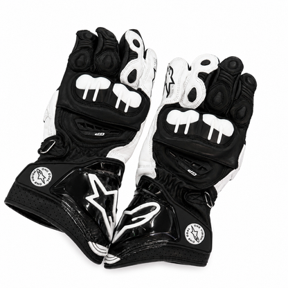 Guantes Alpinestars GP Pro Negro/Blanco - Frente