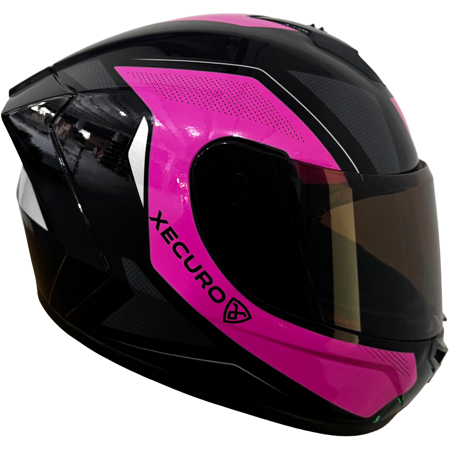 Casco Xecuro XR-918 Negro Rojo