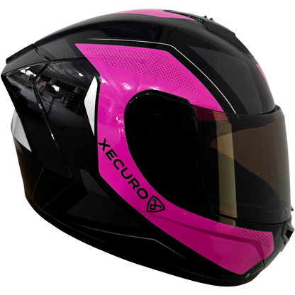 Casco Xecuro XR-918 Negro Rojo
