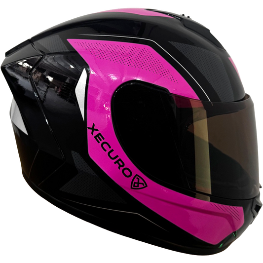 Casco Xecuro XR-918 Negro Rojo