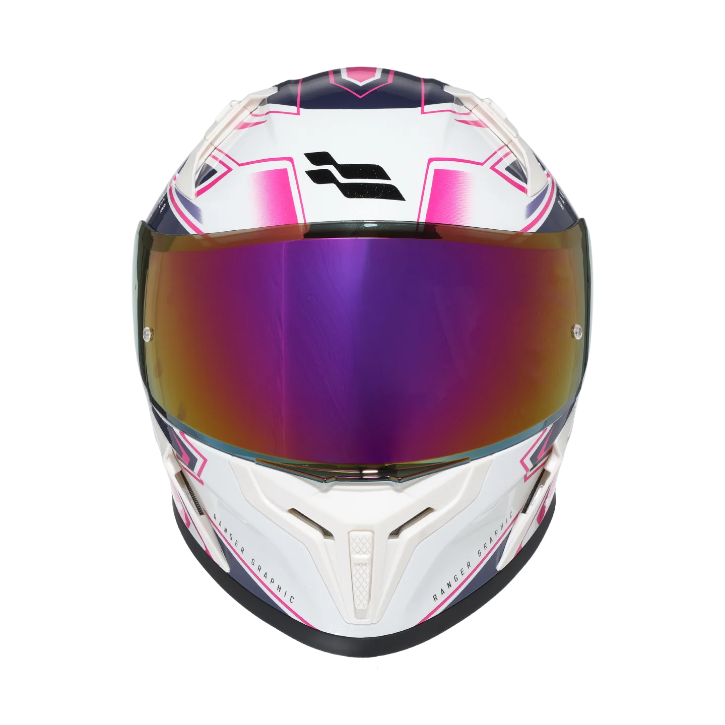 Casco Xtrong XTR-Ranger Racecraft Blanco Brillo - Vista 4