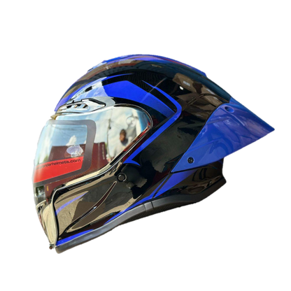 Casco Integral Pro Rider 711 Negro Azul - Principal
