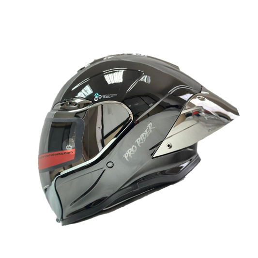 Casco Integral Pro Rider 711 Negro Plata - Principal