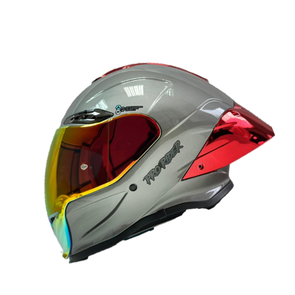 Casco Integral Pro Rider 711 Gris Rojo - Principal