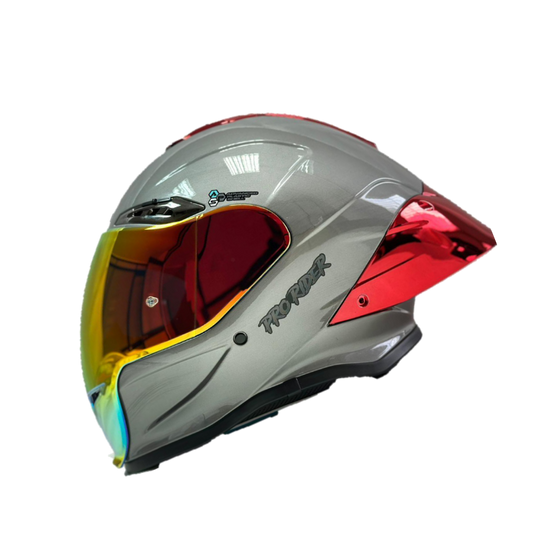 Casco Integral Pro Rider 711 Gris Rojo - Principal
