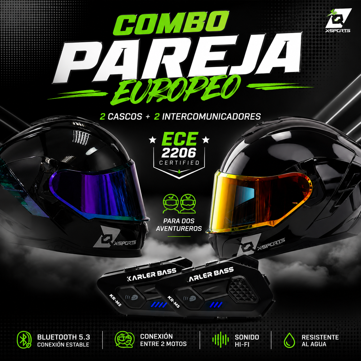 Combo Europeo X-Sports M73 - Portada