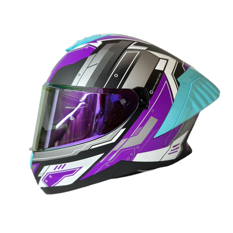 Casco Integral Pro Rider 713 Negro Morado - Principal