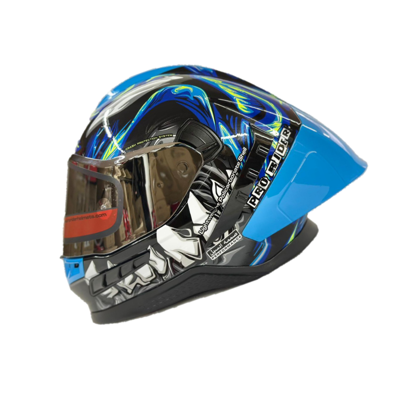 Casco Integral Pro Rider Frontier Dientes Azul - Principal