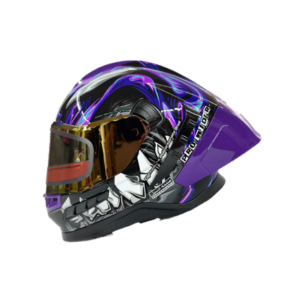 Casco Integral Pro Rider Frontier Dientes Azul Morado - Principal