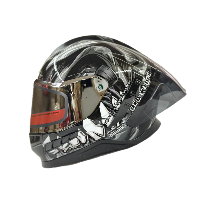 Casco Integral Pro Rider Frontier Dientes Gris - Principal