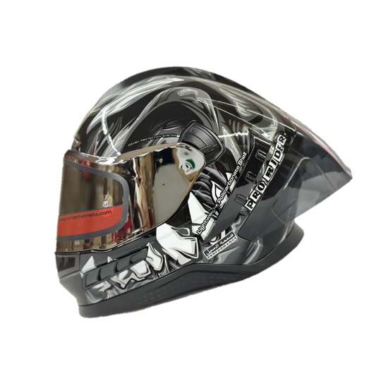 Casco Integral Pro Rider Frontier Dientes Gris - Principal