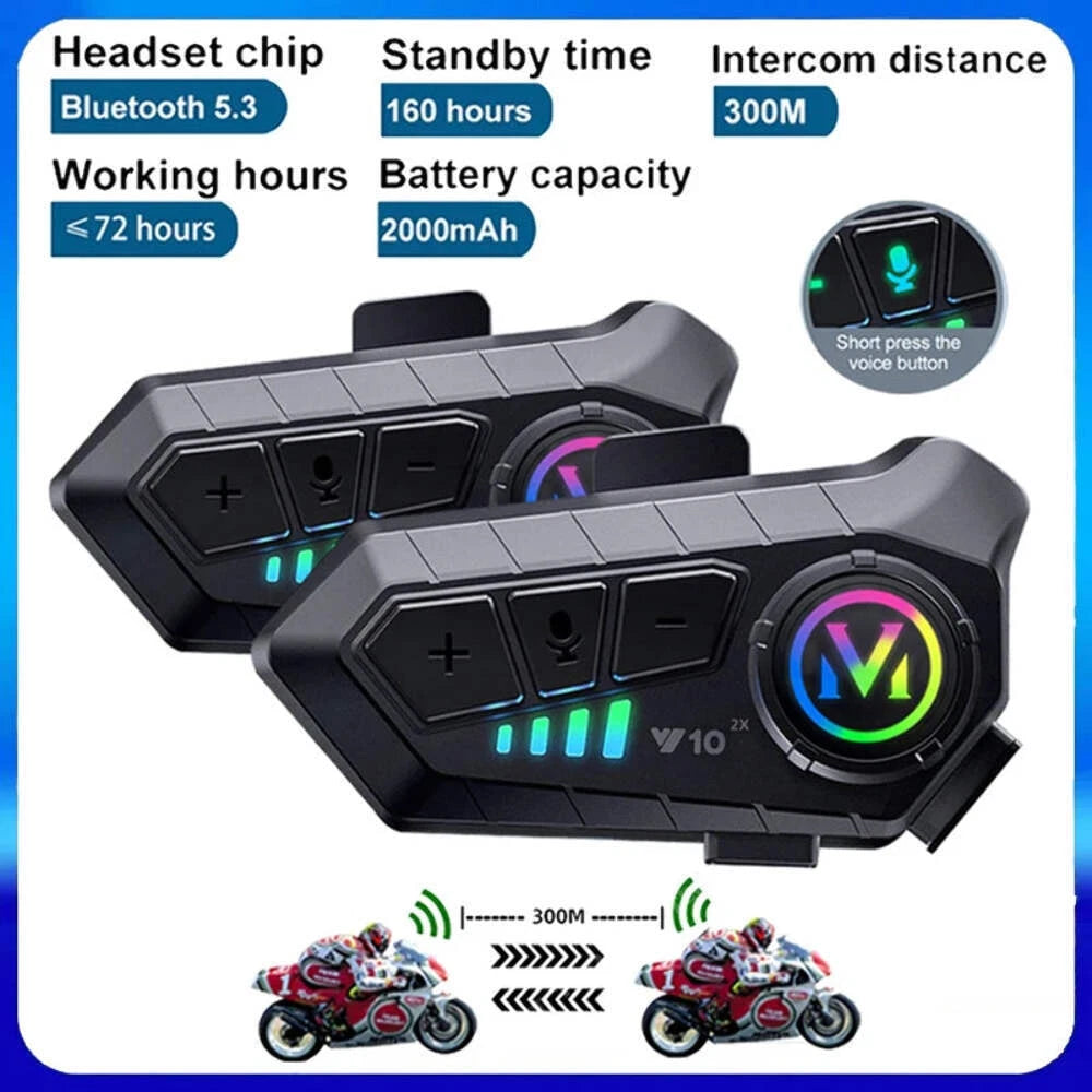 Intercomunicador Moto Bluetooth Inalámbrico Casco 2x1