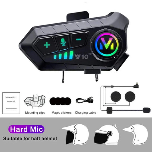 Intercomunicador Moto Bluetooth Inalámbrico Casco 2x1