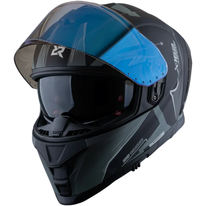 Casco Integral X-Sports X-162 Solid Gris/Negro Mate - Vista 3