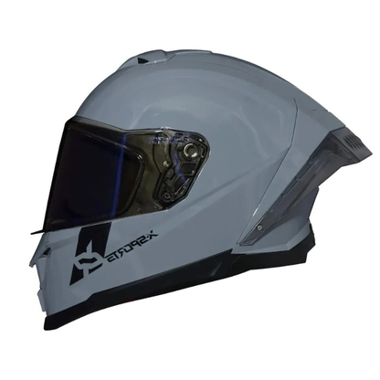 Casco Integral X-Sports X-162 Gris Brillante Spoiler - Vista Principal